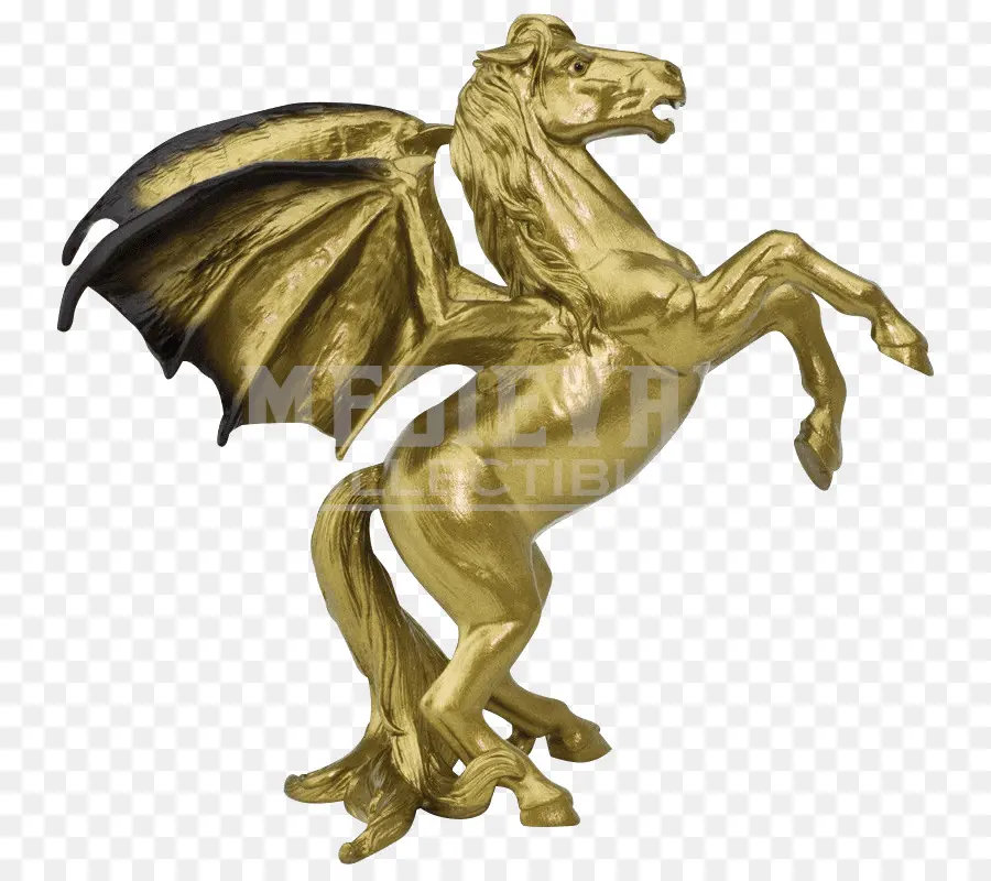 Cavalo Alado Dourado，Cavalo PNG