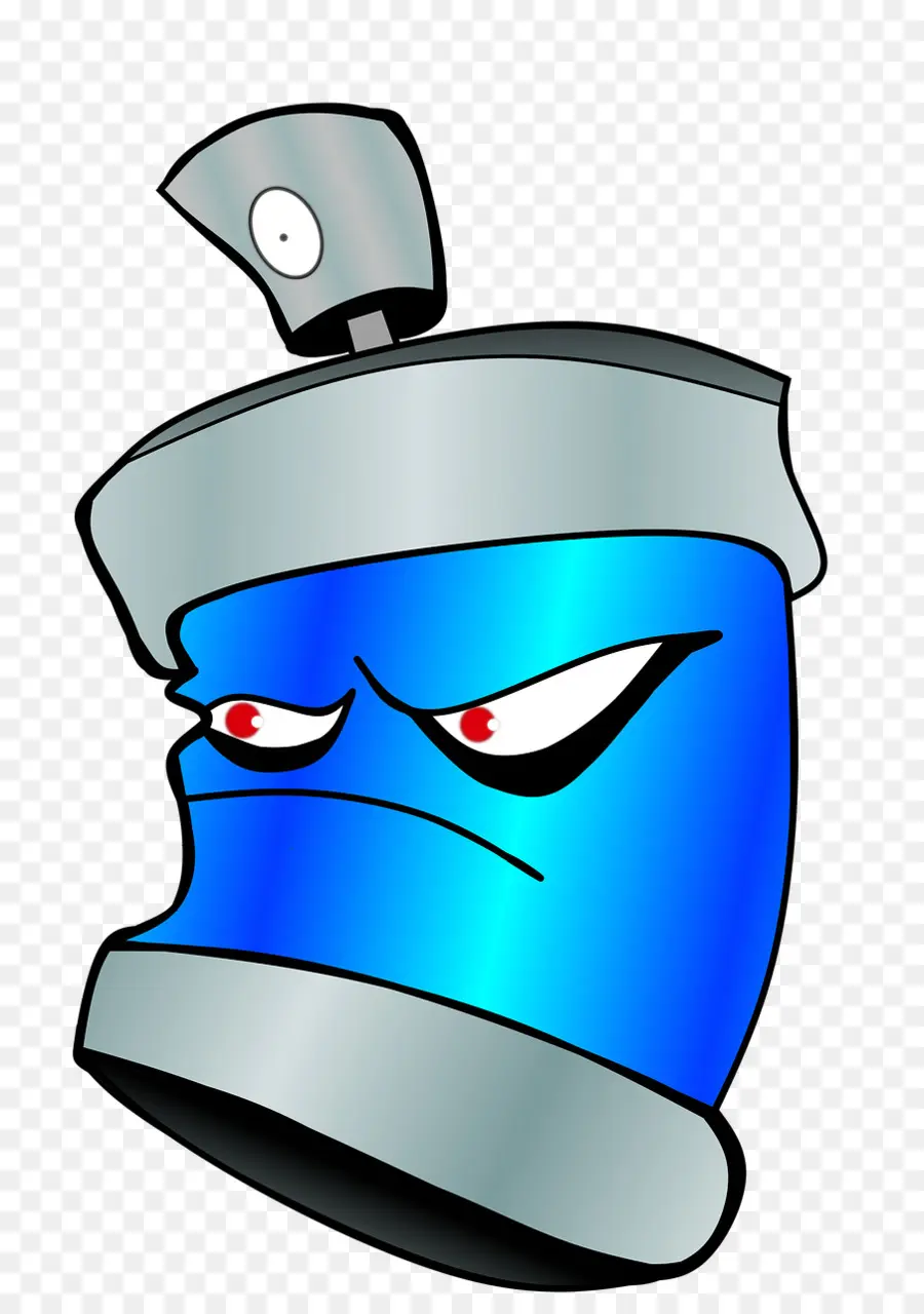 Lata De Spray，Azul PNG