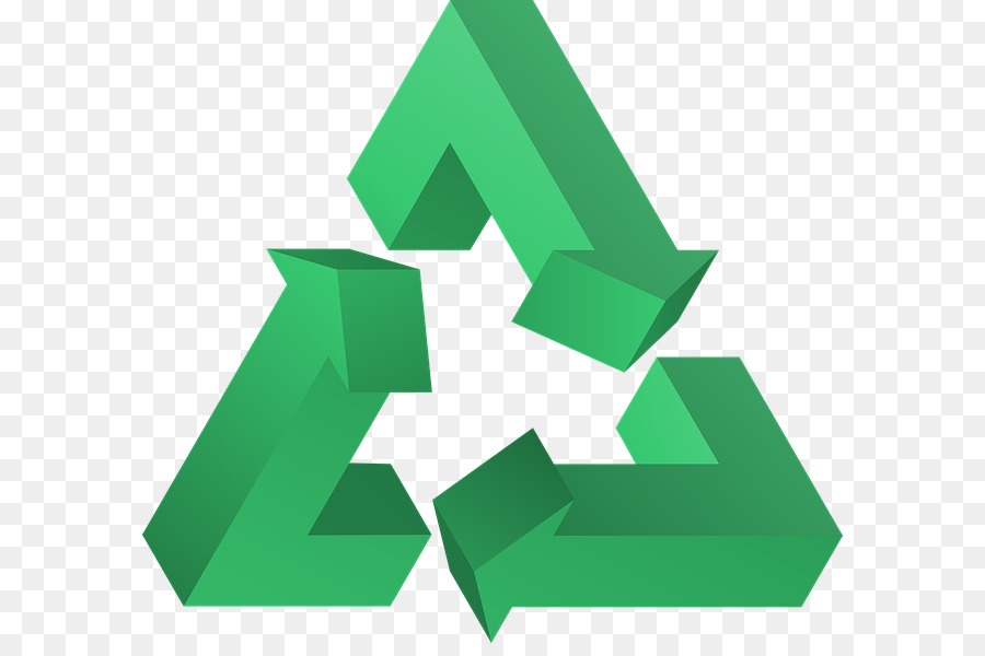 Reciclar，Verde PNG