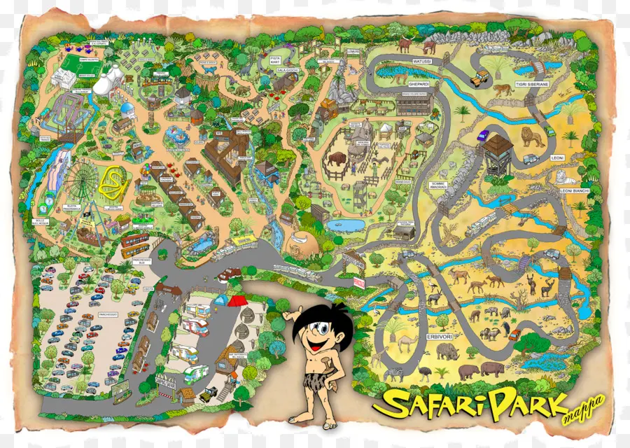 Mapa Do Parque Safari，Jardim Zoológico PNG