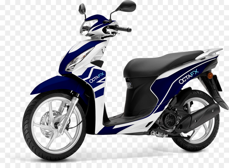 Patinete Azul，Moto PNG