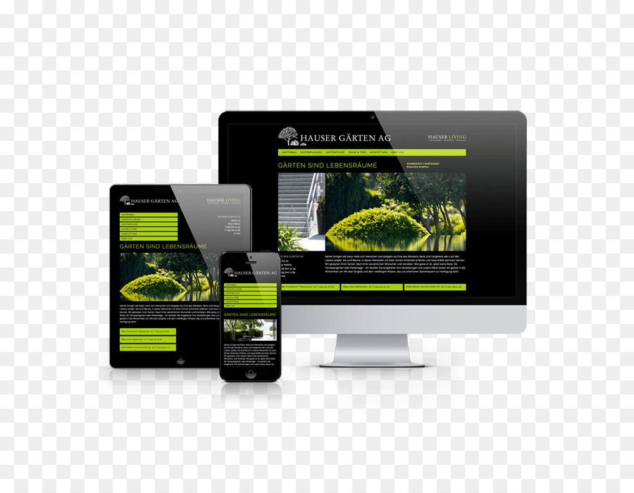 Responsive Web Design，Screendesign PNG