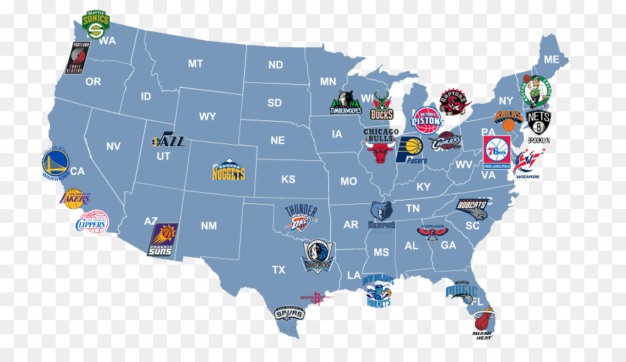 Nba, Mapa, Equipa png transparente grátis