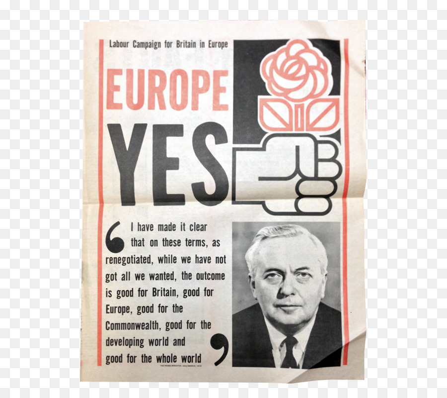 Harold Wilson，Reino Unido Comunidades Europeias Associação Referendo 1975 PNG