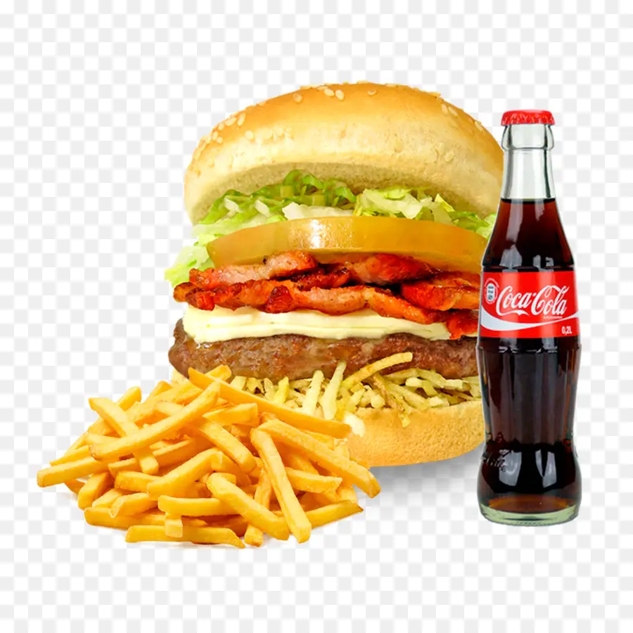 Hambúrguer E Batatas Fritas，Hambúrguer PNG