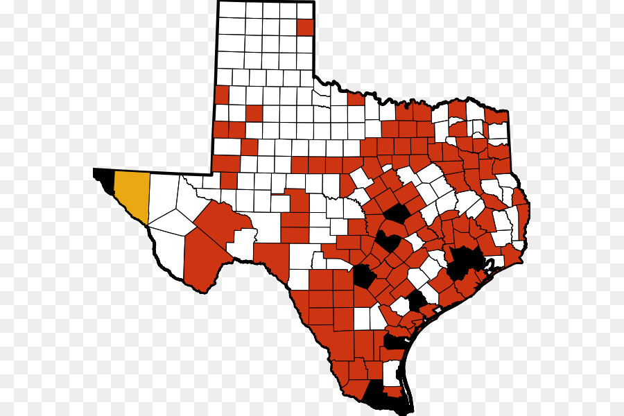 Mapa Do Texas，Condados PNG