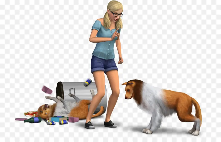 Sims 4 Gatos Cães，Sims 3 Animais De Estimação PNG