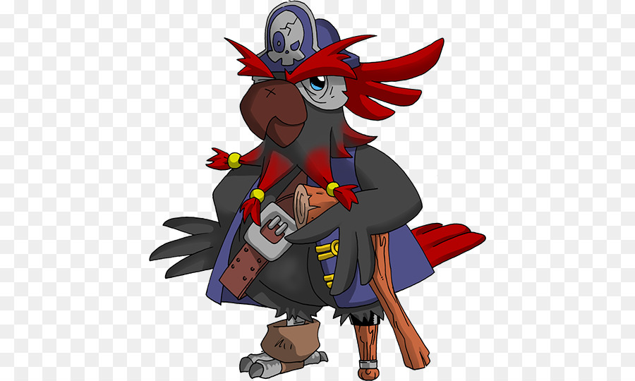 Papagaio Pirata，Desenho Animado PNG