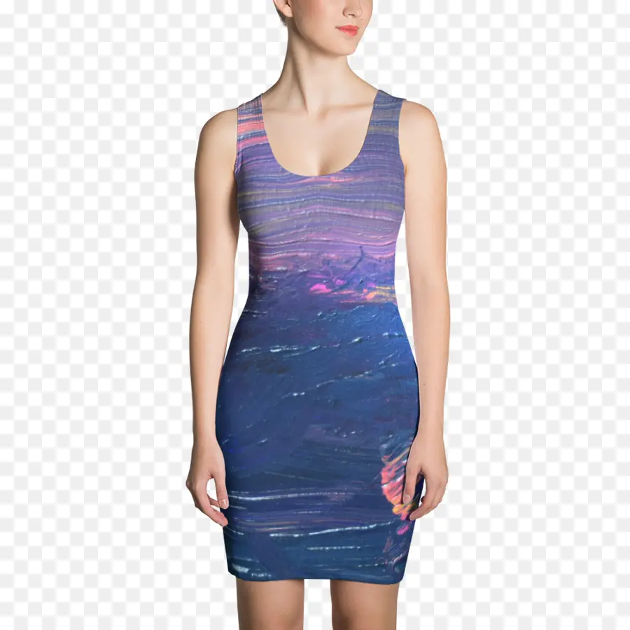 Vestido Azul，Mulher PNG