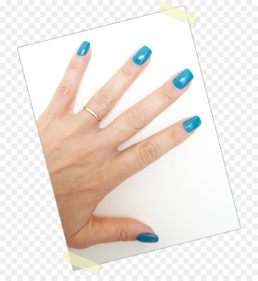 Mão Com Unhas Azuis，Mão PNG