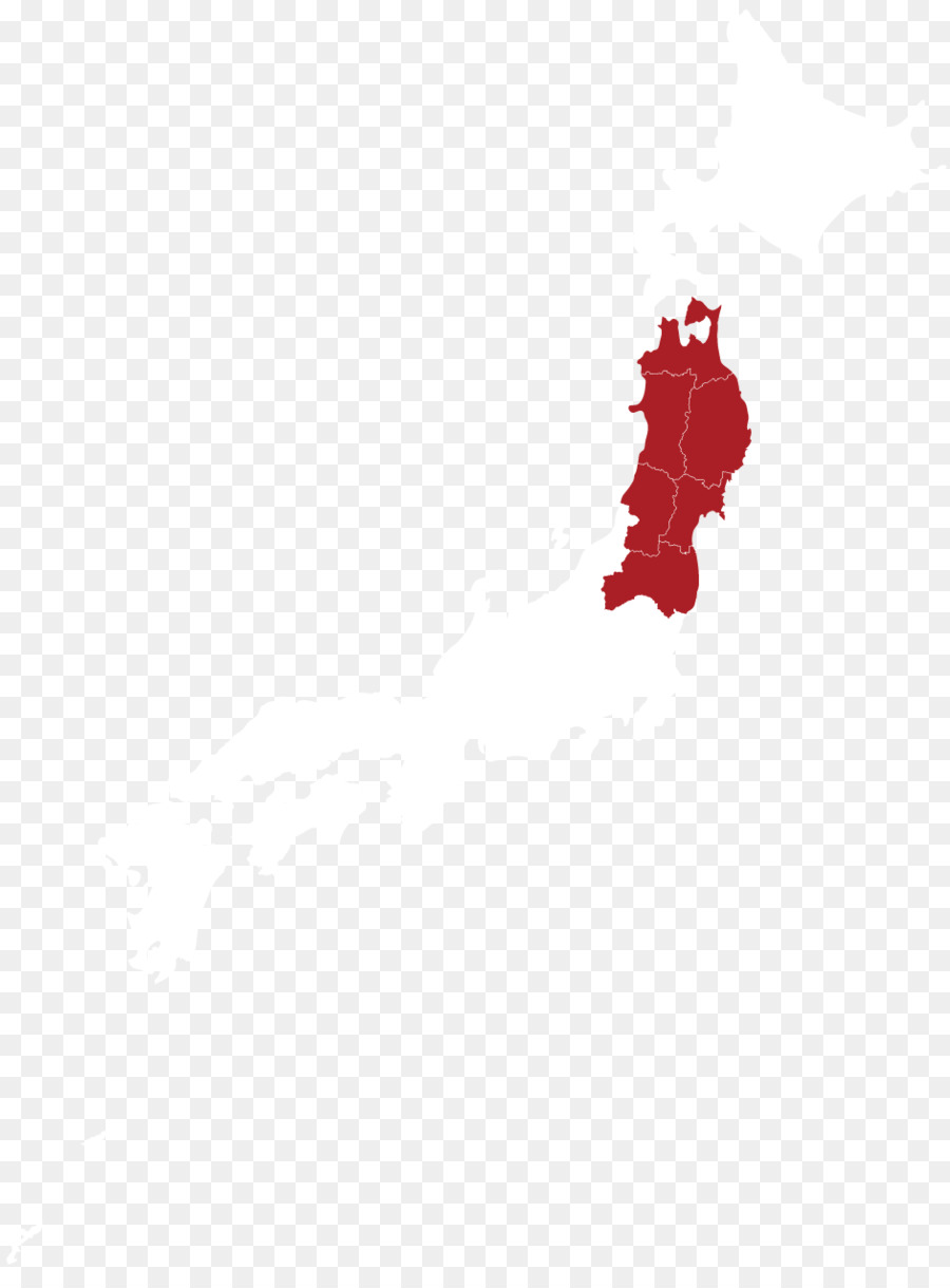 Região De Tōhoku，Mapa PNG