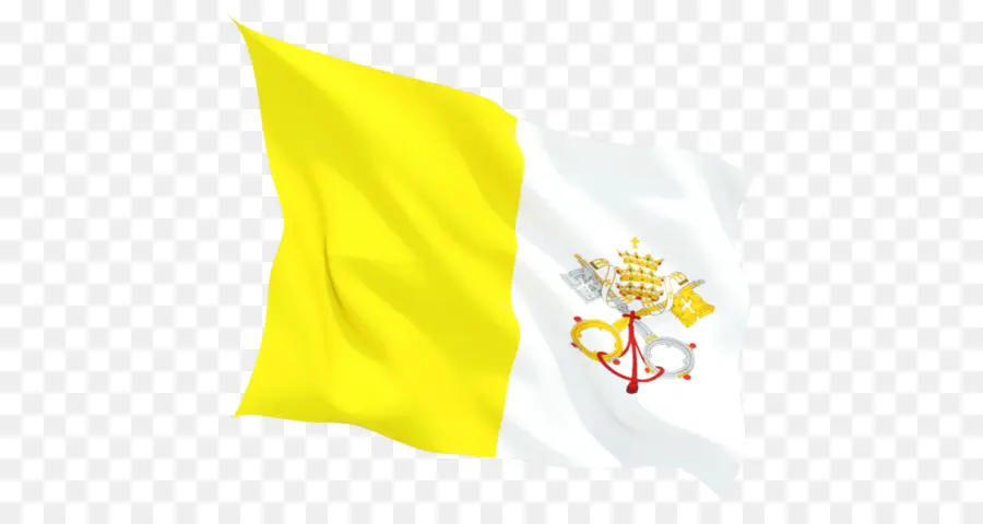 Bandeira Da Cidade Do Vaticano，Amarelo PNG