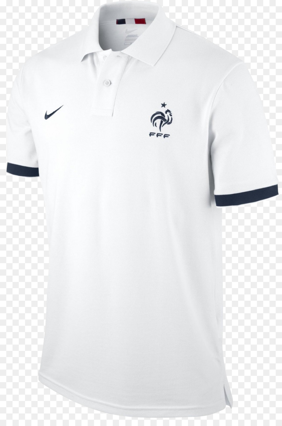 Camisa Pólo Branca，França PNG