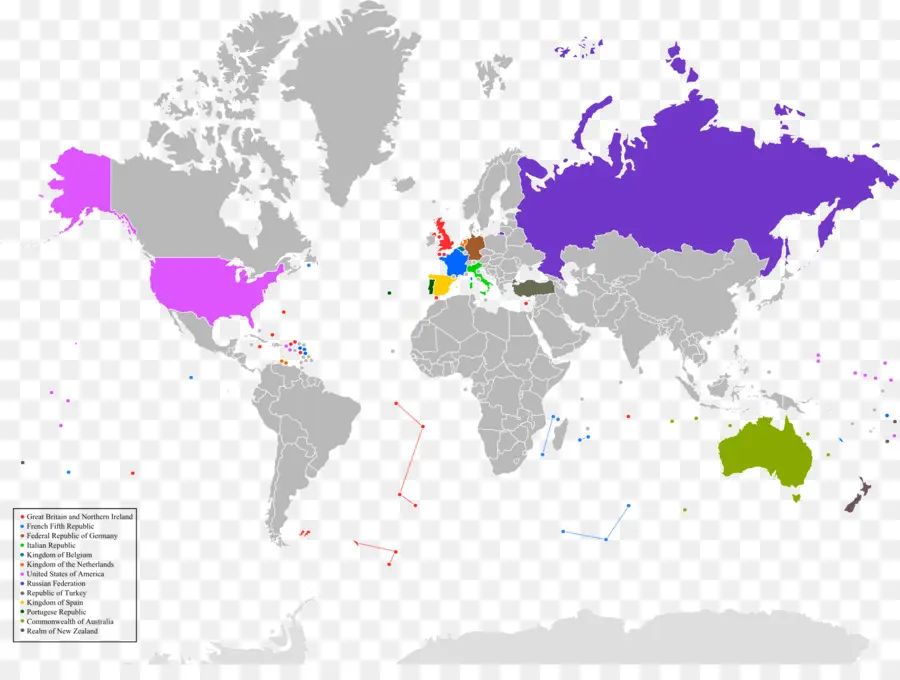 Mapa Mundial，Países PNG