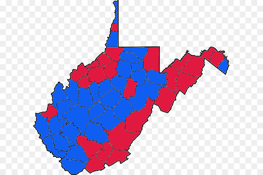 Azul West Virginia，Mapa PNG