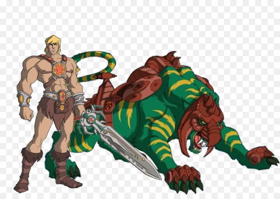 He Man E Gato De Batalha，Mestres Do Universo PNG