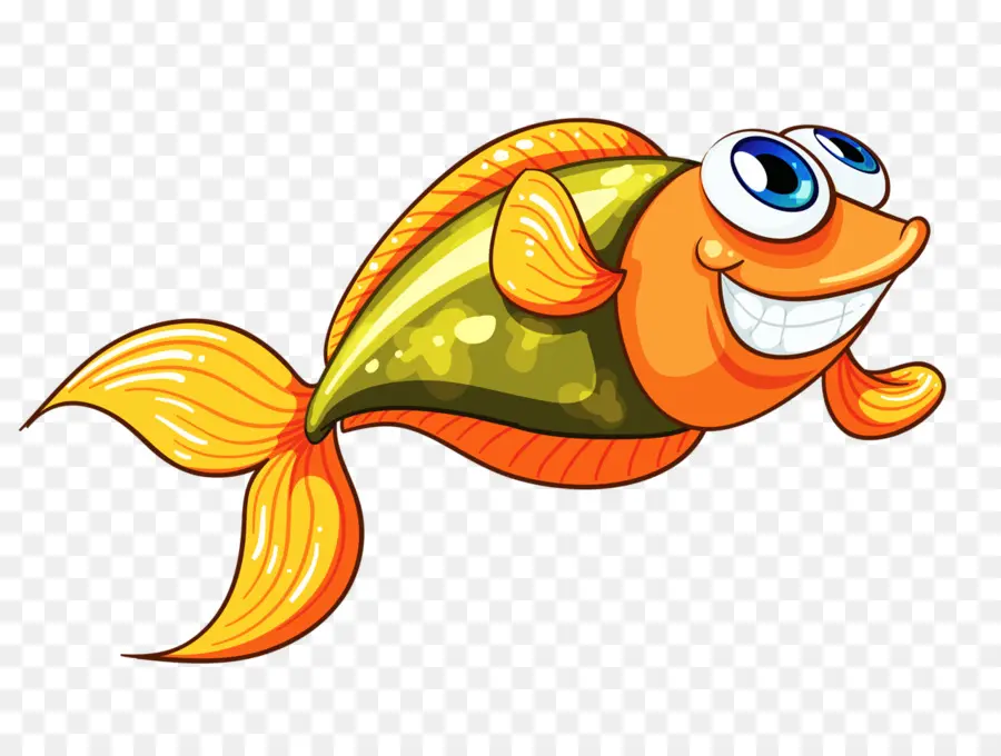 Peixe Colorido，Sorrindo PNG