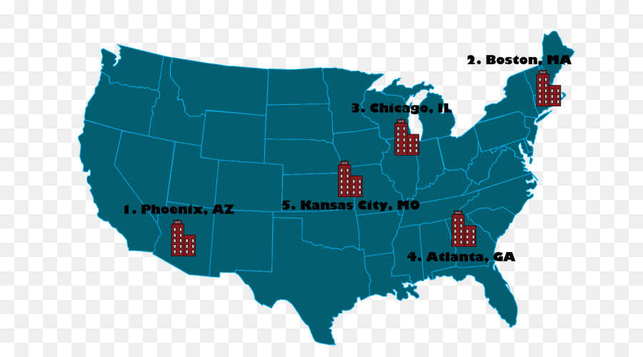 Estados Unidos，Vetor Mapa PNG