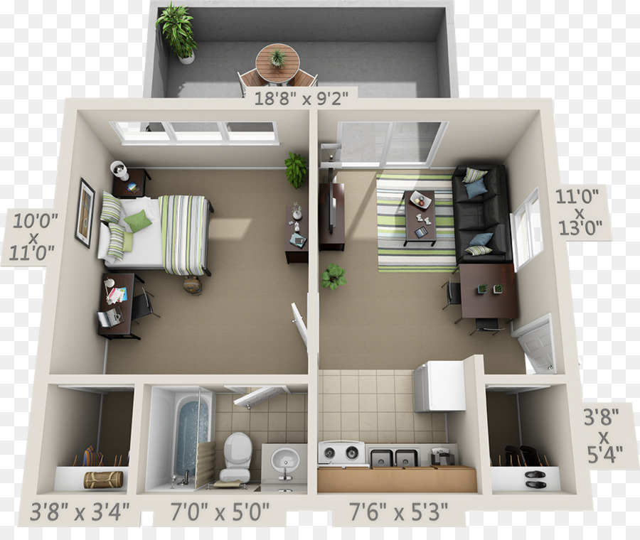 College Park Apartments，Piso Plano PNG