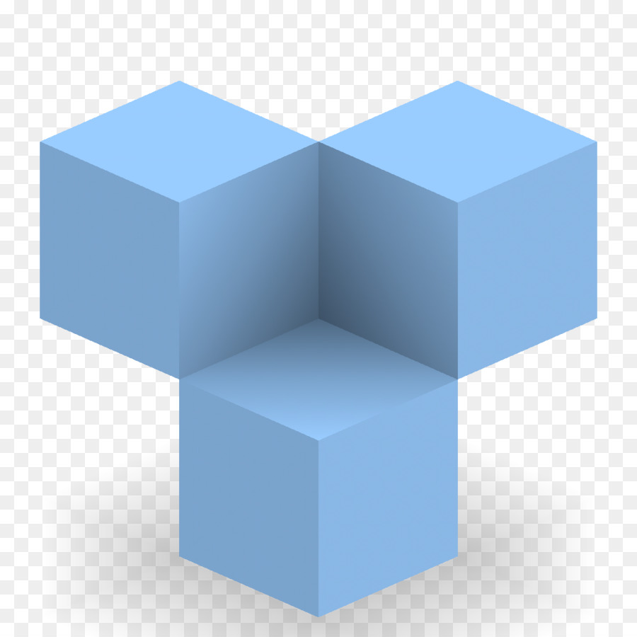 Cubo Azul，Geometria PNG