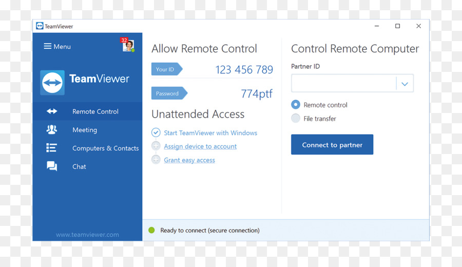 O Teamviewer，De área De Trabalho Remota De Software PNG