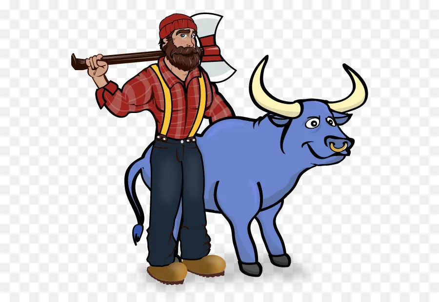 Paul Bunyan E De Babe O Azul Do Boi，Paul Bunyan PNG