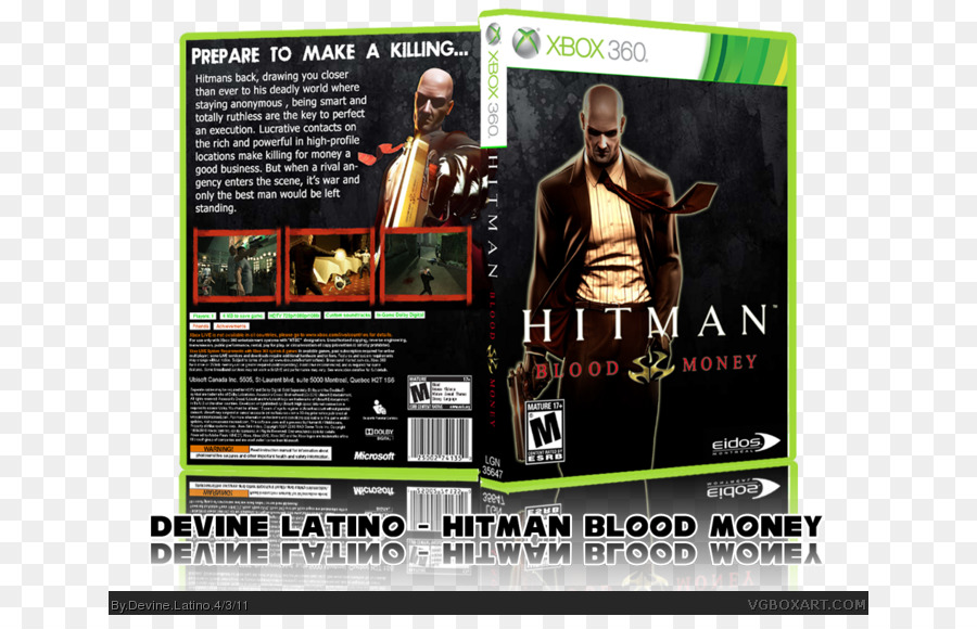 Xbox 360，Hitman Blood Money PNG