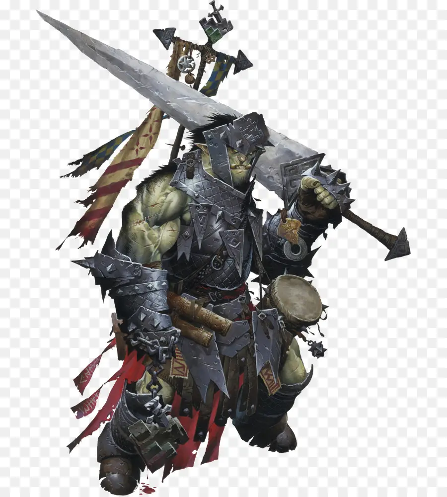 Guerreiro Orc，Fantasia PNG