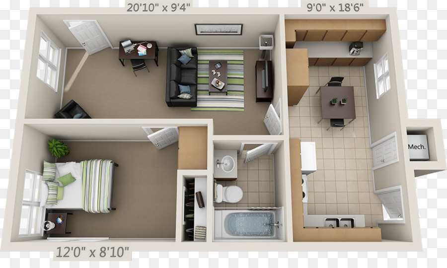 Layout Do Apartamento，Planta Baixa PNG