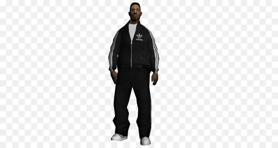 Personagem De Agasalho Preto，Adidas PNG