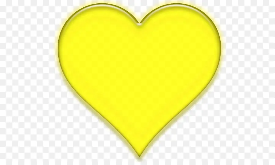 Coração Amarelo，Amor PNG