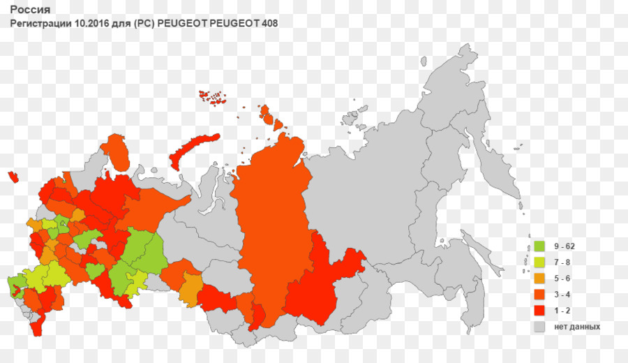 Mapa Da Rússia，Regiões PNG