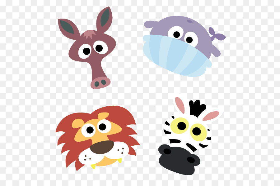 Caras De Animais，Bonitinho PNG