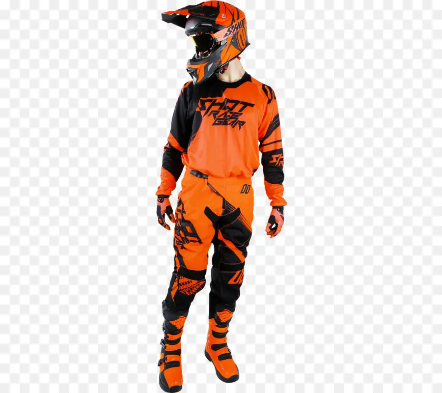 Equipamento De Motocross，Laranja PNG