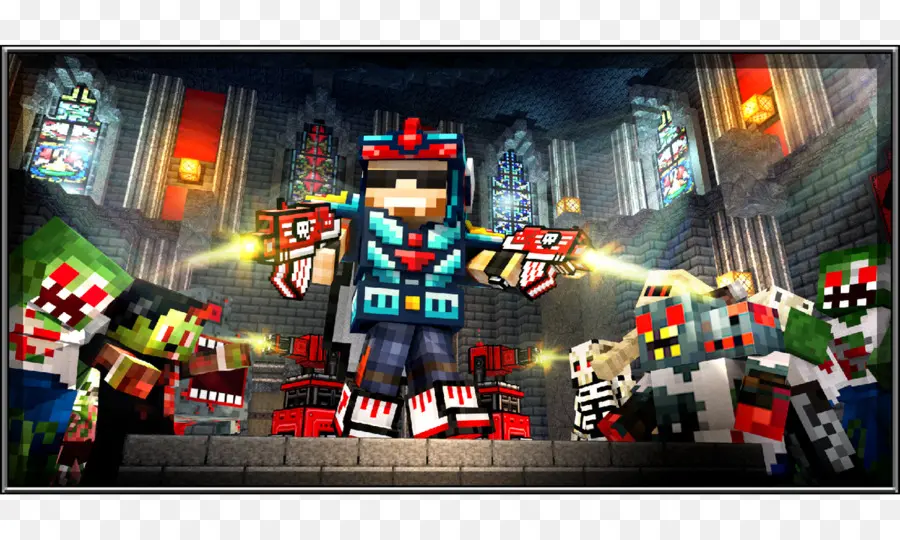 Pixel Gun 3d Pocket Edition，A Sobrevivência Arena PNG