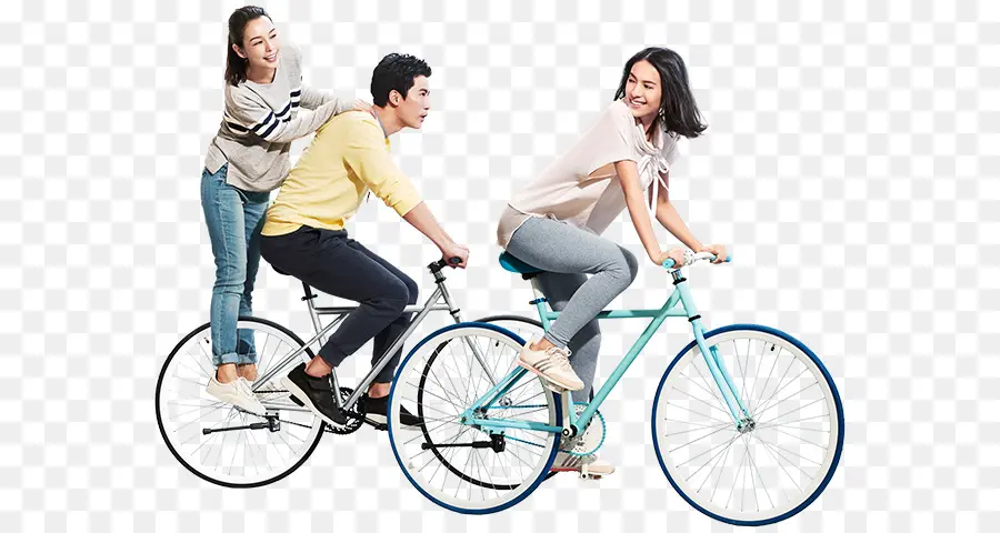 Pessoas Em Bicicletas，Ciclismo PNG