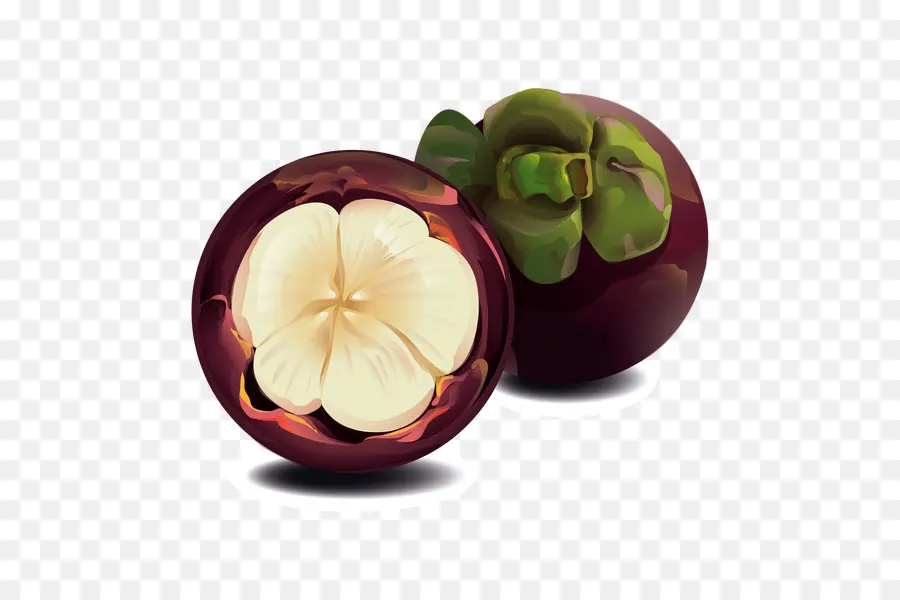 Roxo Mangostão，Frutas PNG