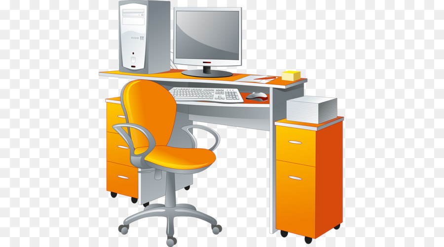 Mesa De Escritório，Computador PNG