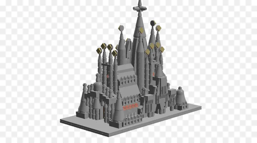 Modelo De Catedral，Prédio PNG