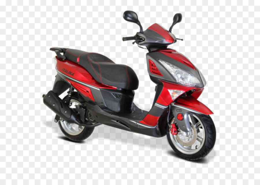 Motocicleta Vermelha E Preta，Scooter PNG