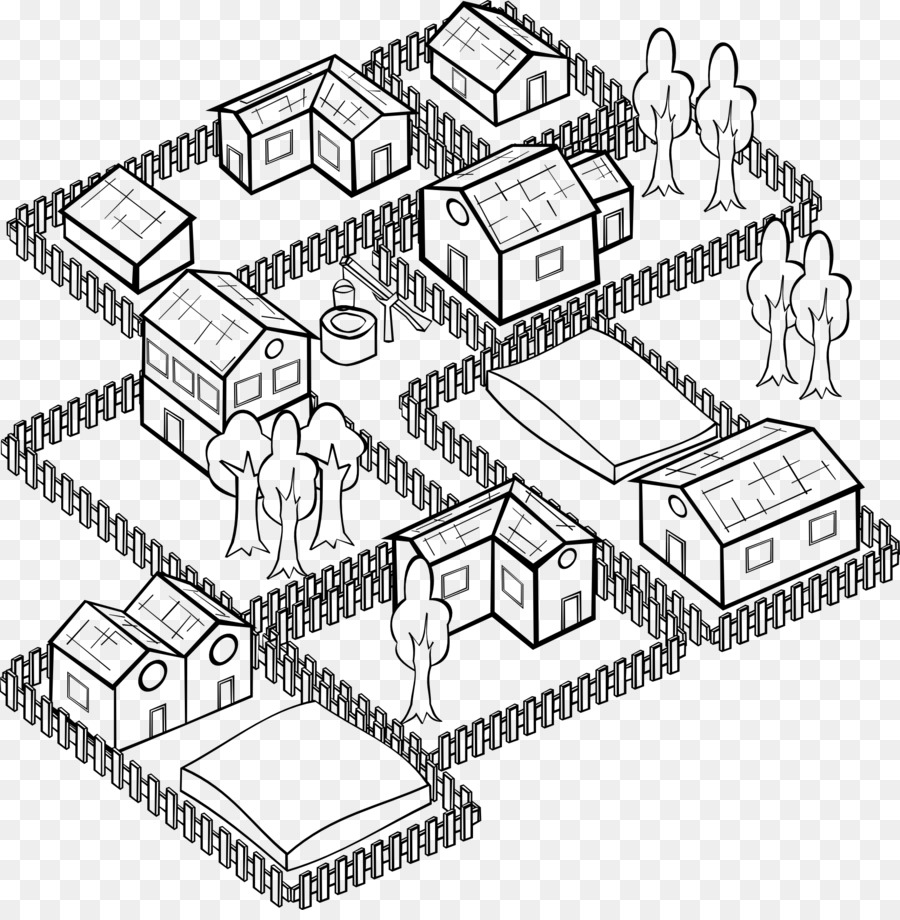 Casas De Doodle，Edifícios PNG