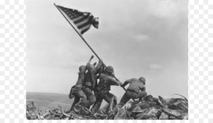 Monte Suribachi，Levantando A Bandeira Em Iwo Jima PNG