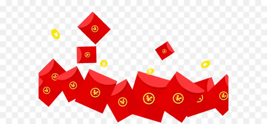 Envelope Vermelho，Ano Novo Chinês PNG