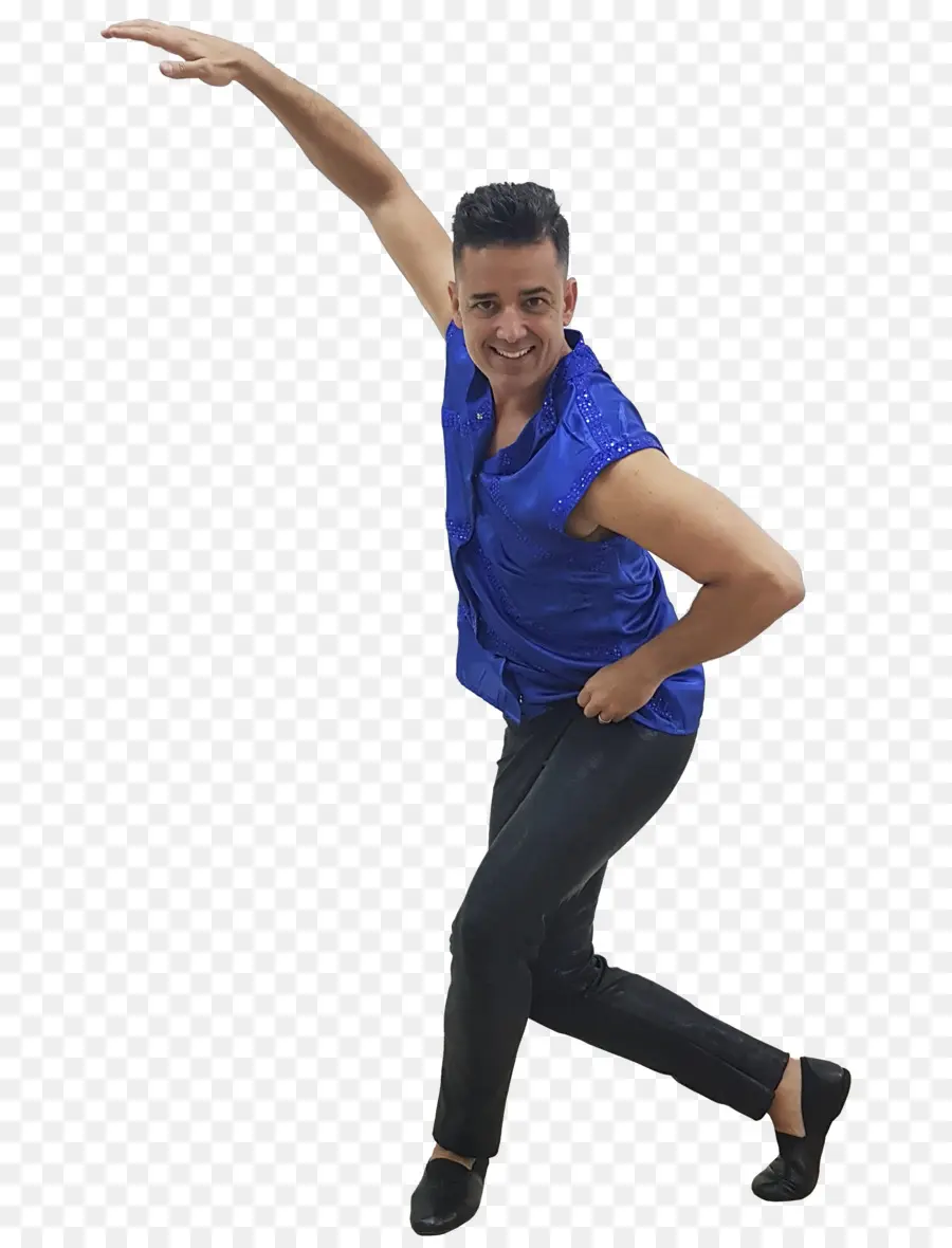 Dançarina De Camisa Azul，Dança PNG