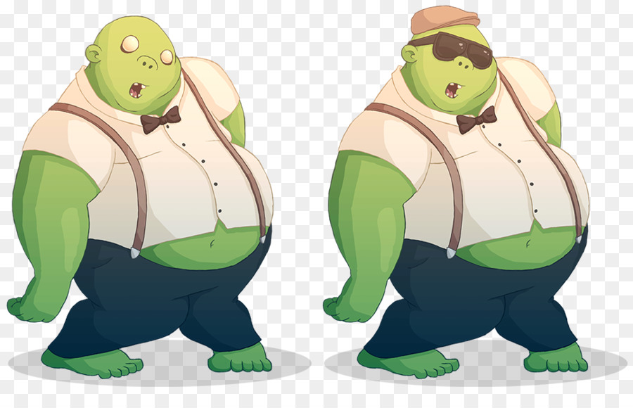 Personagem De Desenho Animado Verde，óculos De Sol PNG