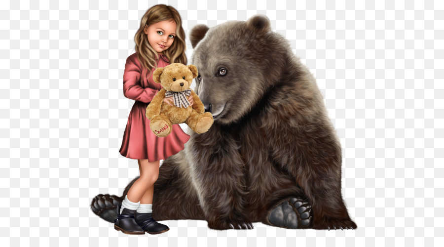 Menina E Urso，Ursinho De Pelúcia PNG