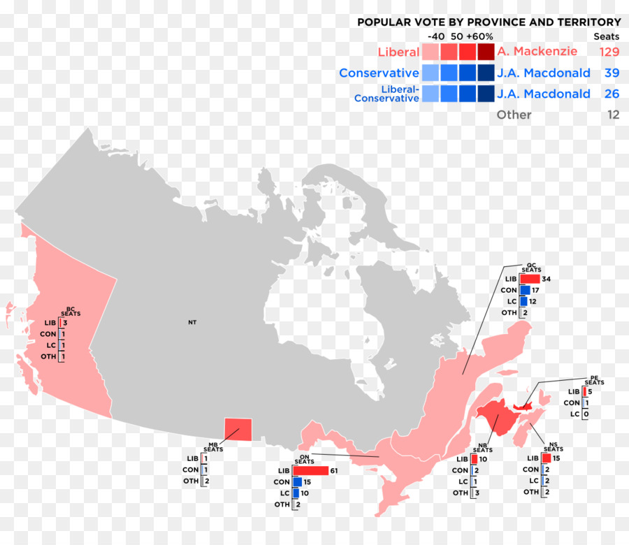 Canadá，Mapa PNG