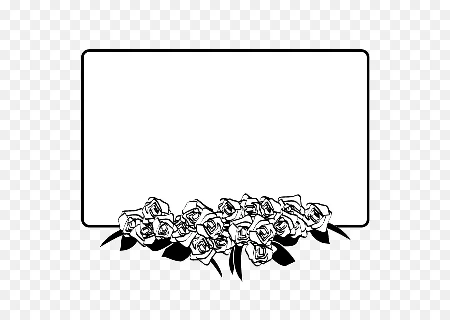 Moldura Floral，Rosas PNG