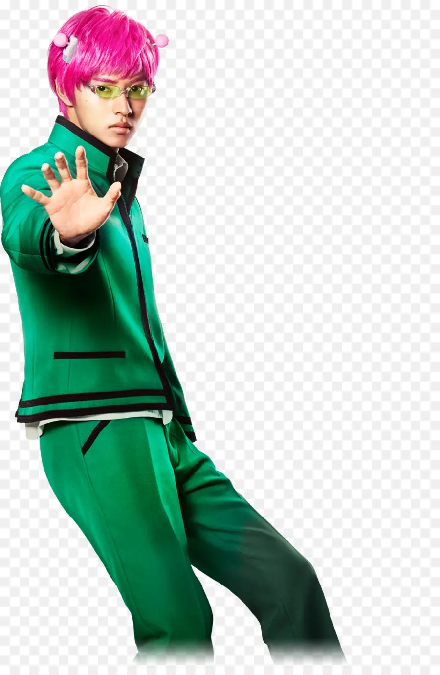 Personagem De Terno Verde，Cosplay PNG