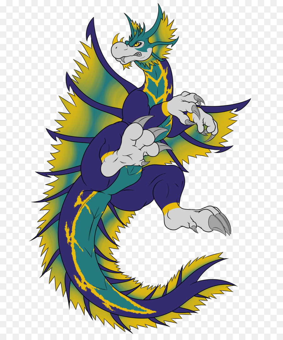 Dragão Azul，Fantasia PNG